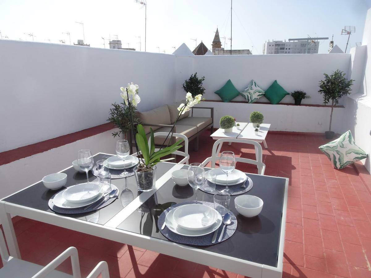 Atico Terraza Cadiz Centro Ascensor Playa De La Caletaアパートメント エクステリア 写真