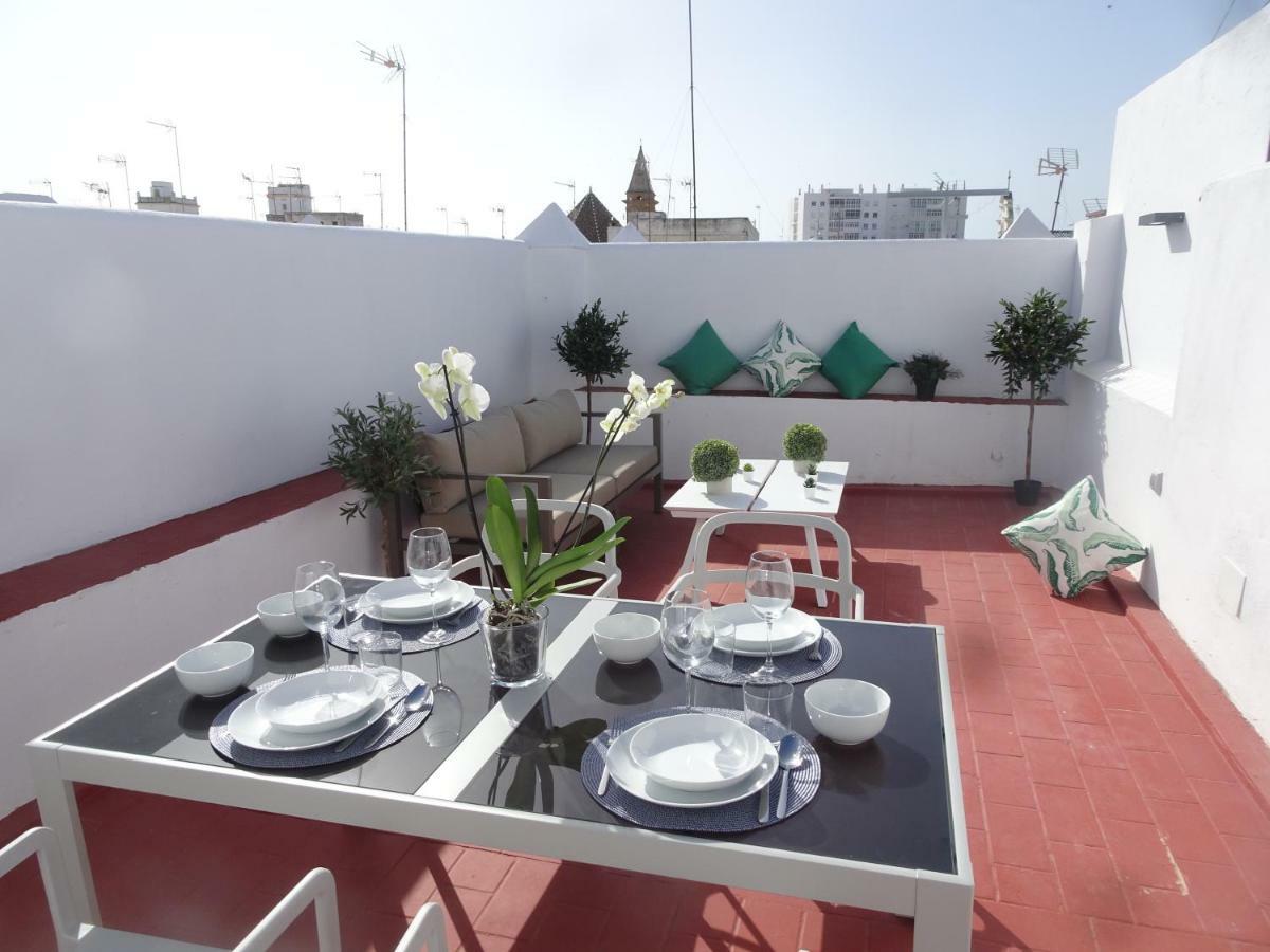 Atico Terraza Cadiz Centro Ascensor Playa De La Caletaアパートメント エクステリア 写真